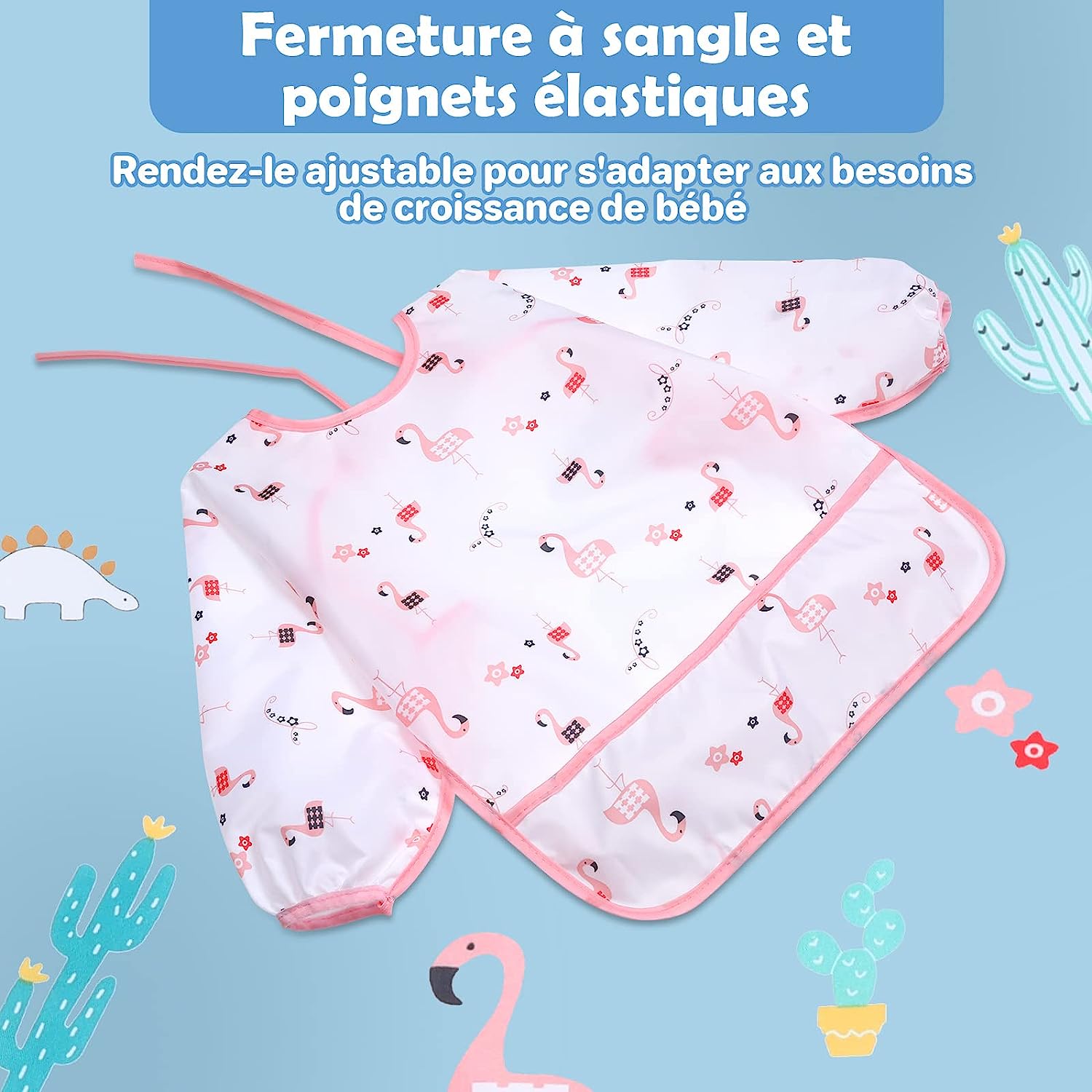 Bavoir Bébé à Manches Longues mon adorable bebe