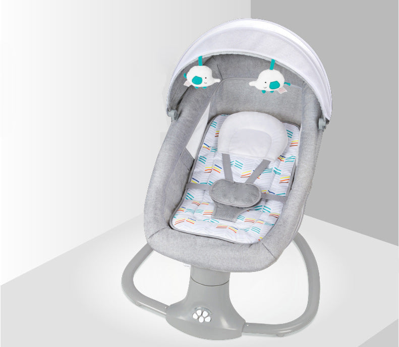 Balancelle Électrique pour Bébé | TrioNest™ – 15 Musiques, Bluetooth, 5 Vitesses, Harnais 5 Points, 3 Coloris mon adorable bebe