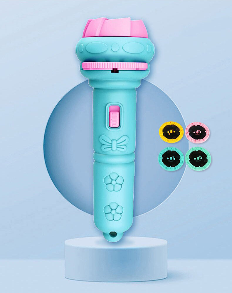 Projecteur Lampe de Poche Enfants – 4 Roues, 32 Images Animaux, Focale Réglable, Économique | TrioNest™