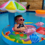 Bouée à Parasol SunNest – PVC, Protection Solaire, Valve Scellée, 62x60 cm, 3-6 Ans | TrioNest™ Mon Adorable Bébé