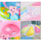 Bouée à Parasol SunNest – PVC, Protection Solaire, Valve Scellée, 62x60 cm, 3-6 Ans | TrioNest™ Mon Adorable Bébé