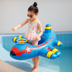 Bouée Bébé Gonflable en Forme d’Avion TrioNest™ AIRFLOAT™ | Siège Confortable, 28 kg | 1-6 Ans | Bleu & Blanc mon adorable bebe