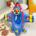 Bouée Bébé Gonflable en Forme d’Avion TrioNest™ AIRFLOAT™ | Siège Confortable, 28 kg | 1-6 Ans | Bleu & Blanc mon adorable bebe