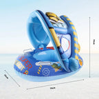 Bouée Bébé Gonflable TrioNest™ AQUAPUP™ | Valve Anti-Fuite, Poignées Ergonomiques, Certifiée CE | 0-6 Ans Mon Adorable Bébé