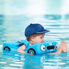 Bouée Bébé en Forme de Voiture FloatNest – Appui-Tête 40°, Mousse Perle IPX8, -3 Ans | TrioNest™ Mon Adorable Bébé