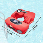 Bouée Bébé en Forme de Voiture FloatNest – Appui-Tête 40°, Mousse Perle IPX8, -3 Ans | TrioNest™ Mon Adorable Bébé