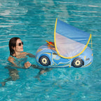 Bouée Bébé Voiture à Ombrelle CruiseNest – PVC, Volant Musical, 79x61 cm, 3-6 Ans | TrioNest™ Mon Adorable Bébé