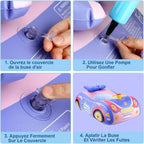Bouée Bébé Voiture à Ombrelle CruiseNest – PVC, Volant Musical, 79x61 cm, 3-6 Ans | TrioNest™ Mon Adorable Bébé