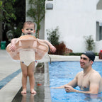 Bouée Gonflable à Ombrelle Anti-UV pour Bébé – 5 Points d'Attache, Pliable, 3 Mois-6 Ans, Piscine & Mer | Sunsplash by TrioNest™ mon adorable bebe