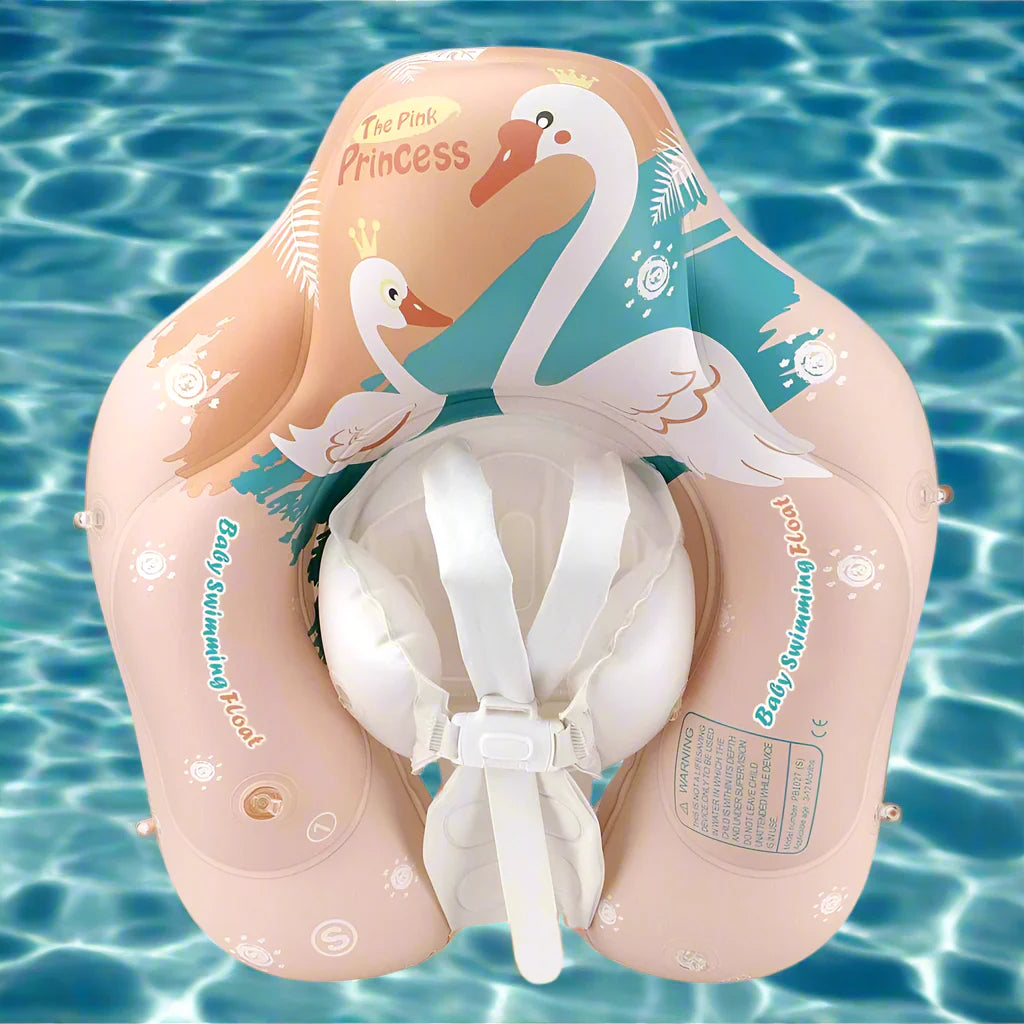 Bouée Gonflable à Ombrelle Anti-UV pour Bébé – 5 Points d'Attache, Pliable, 3 Mois-6 Ans, Piscine & Mer | Sunsplash by TrioNest™ mon adorable bebe