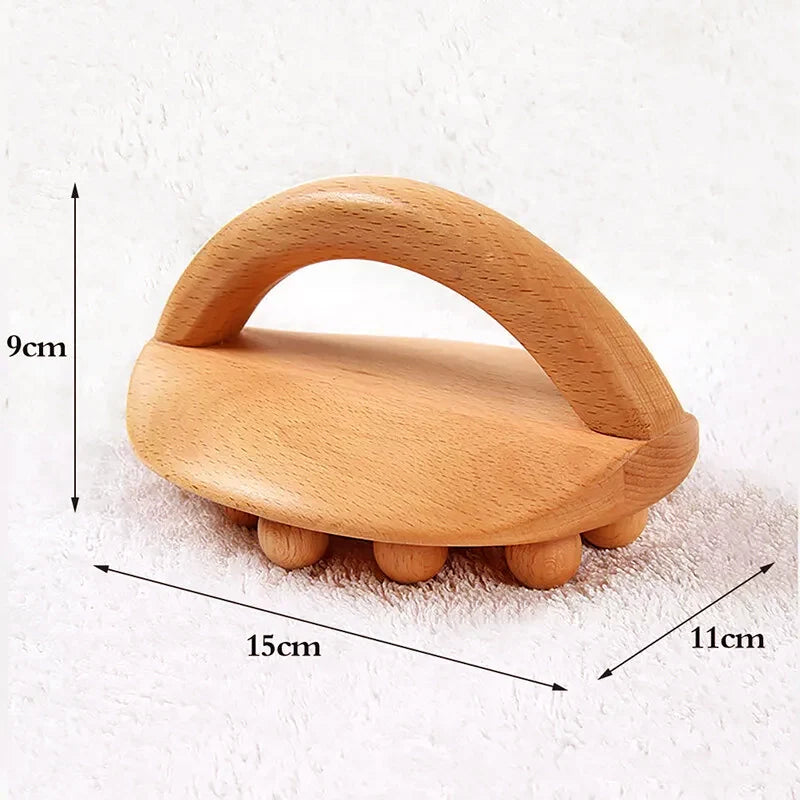 Coffret Bien-être Maman 3-en-1 – Brosse Bois, Oreiller Cervical, Anneaux Massage | TrioNest™