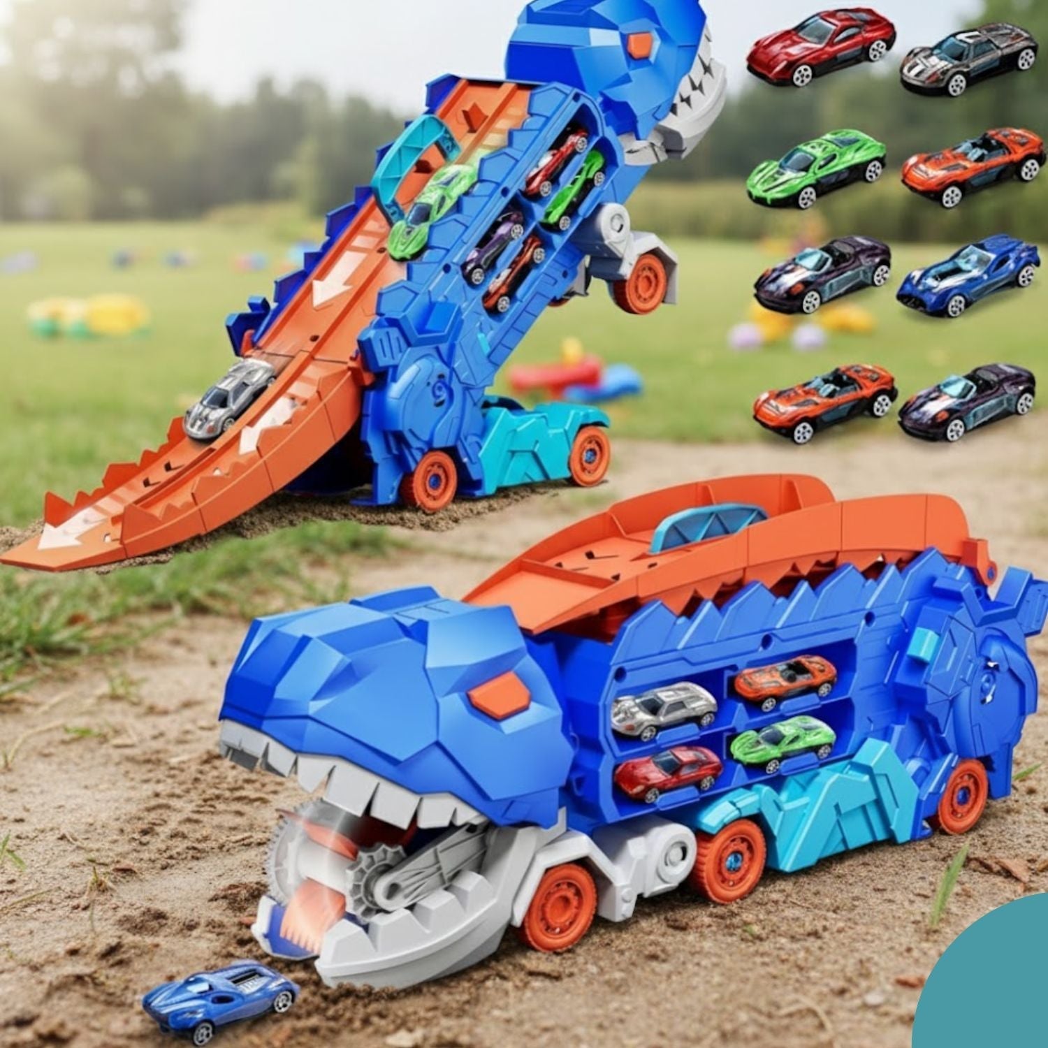 Camion Dinosaure Jouet T-Rex – Éducatif, Jeu Imaginatif, 2 Voitures Incluses, Dès 3 Ans | DinoTruck by TrioNest™ Mon Adorable Bébé
