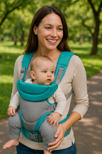Porte-Bébé Dorsale Double Épaule DuoNest – Position M, 4 Modes, Ceinture Lombaire, 20 kg | TrioNest™