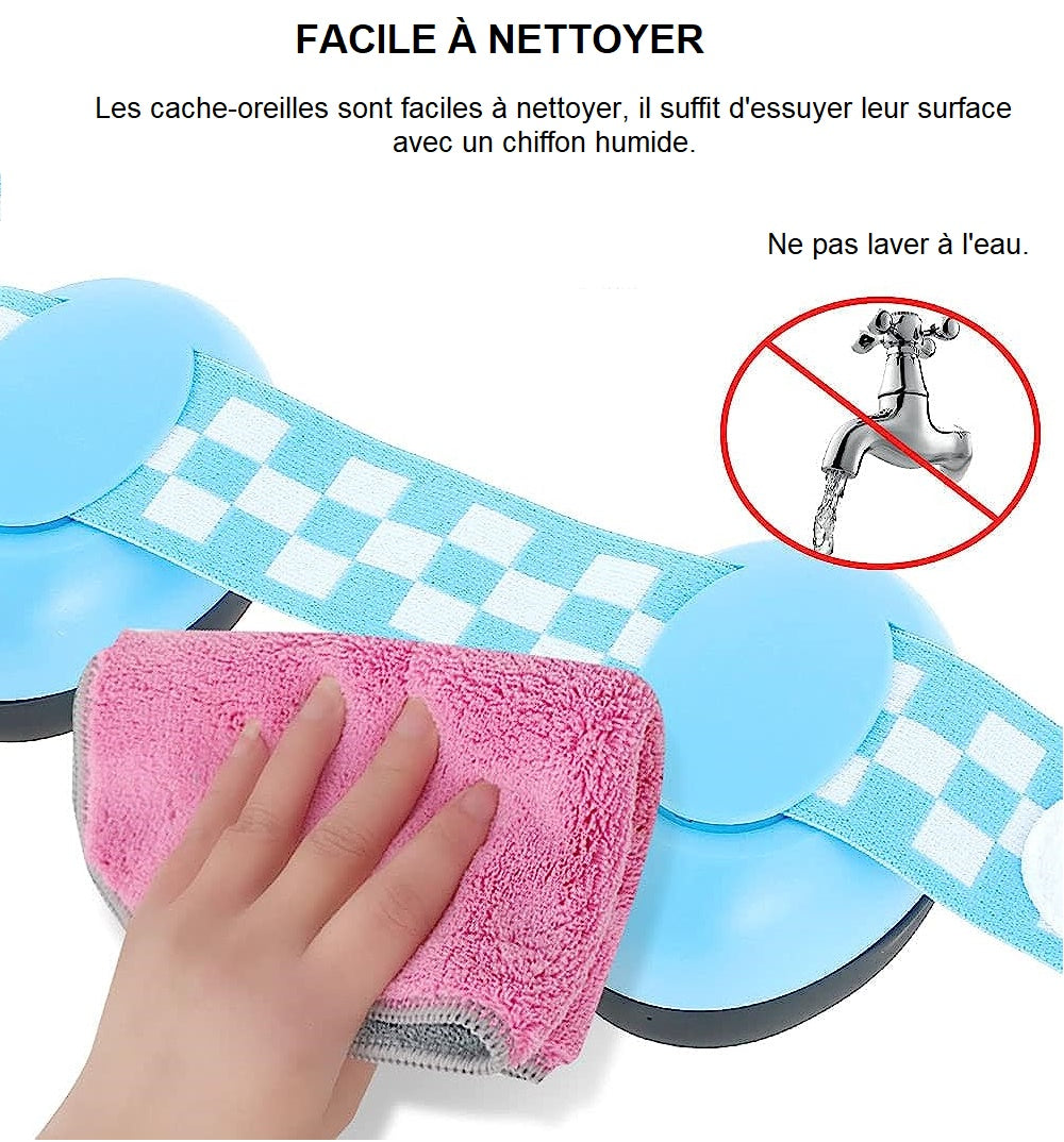 Casque Anti Bruit pour Bébé | TrioNest™ – Réduction 25 dB, Coussin Doux, Norme UE, Bleu & Rose mon adorable bebe