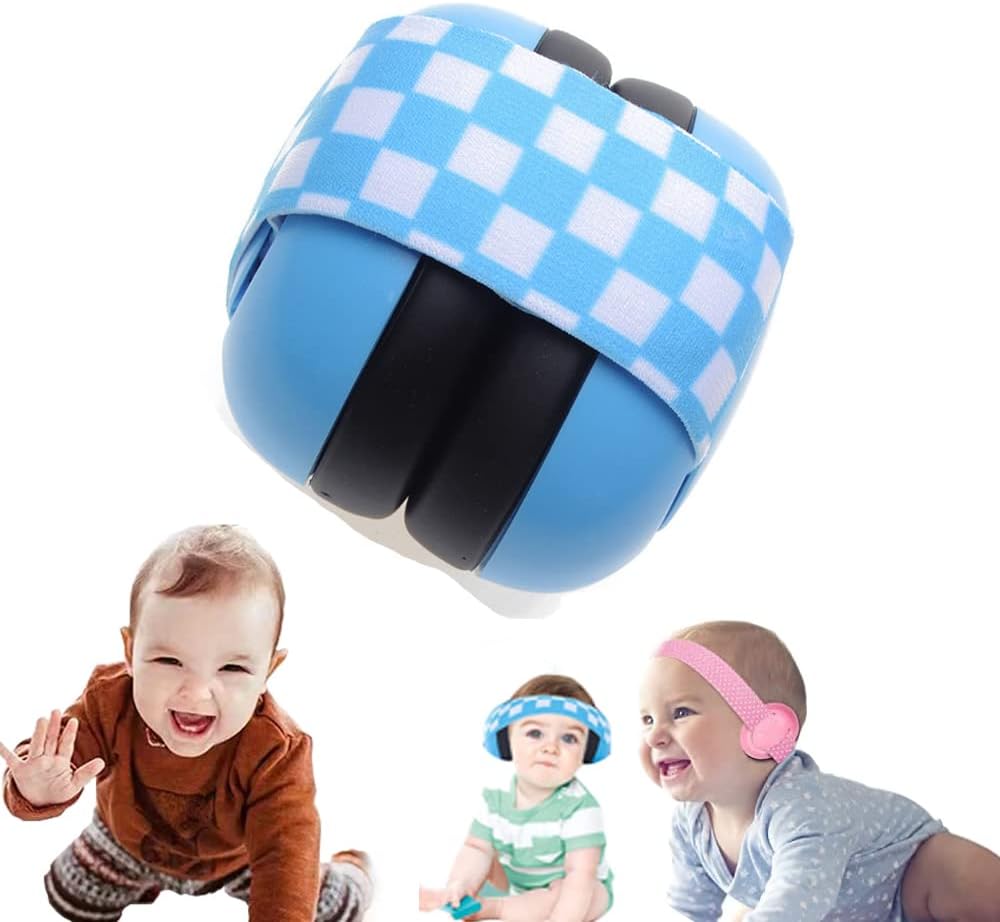 Casque Anti Bruit pour Bébé | TrioNest™ – Réduction 25 dB, Coussin Doux, Norme UE, Bleu & Rose mon adorable bebe