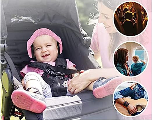 Casque Anti Bruit pour Bébé | TrioNest™ – Réduction 25 dB, Coussin Doux, Norme UE, Bleu & Rose mon adorable bebe