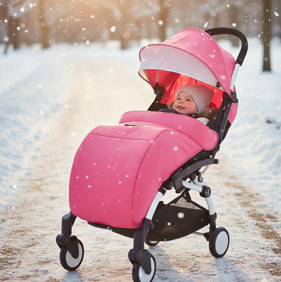 Chancelière Poussette Coupe-Vent Imperméable – Doublure Hypoallergénique, Universelle Poussette & Siège Auto | TrioNest™ Mon Adorable Bébé