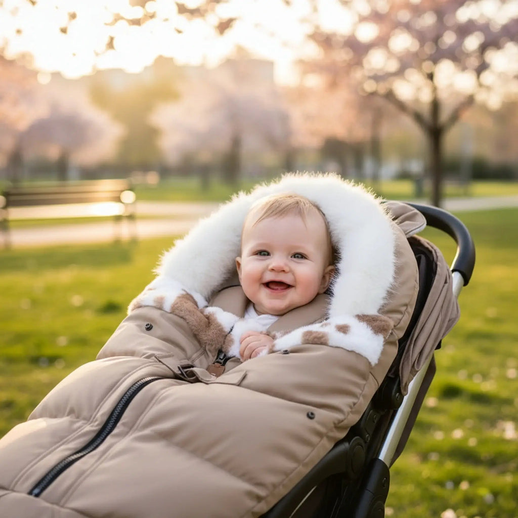 Chancelière Universelle Poussette Bébé 0-3 Ans – Cocon Chaud Hypoallergénique, Installation 30 Sec | TrioNest™ Mon Adorable Bébé
