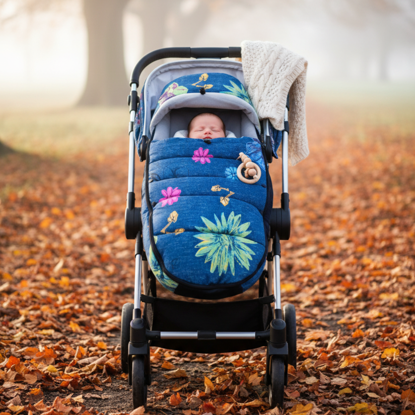 Chancelière Poussette Bébé 4-en-1 – Imperméable, Zip Bidirectionnel, Compatible 99% Poussettes | TrioNest™ mon adorable bebe