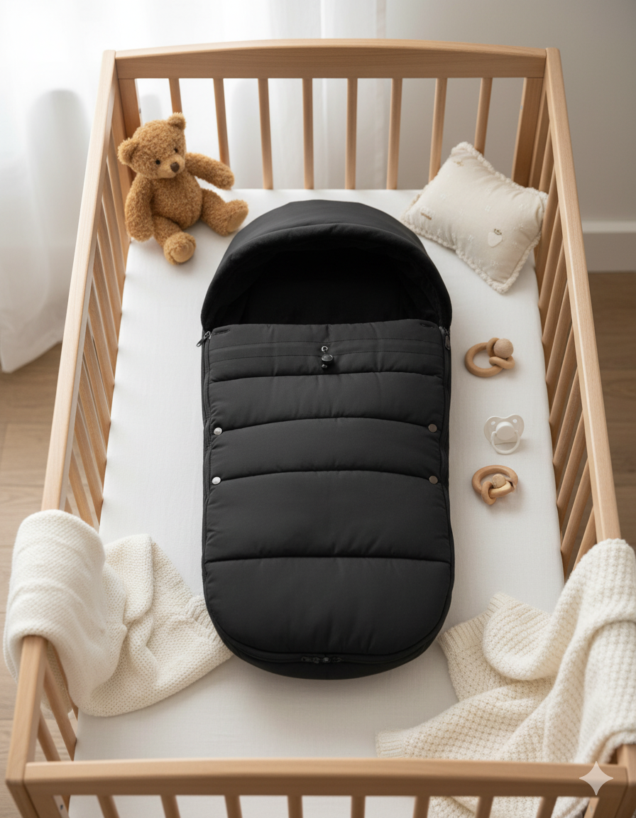 Chancelière Poussette Bébé 4-en-1 – Imperméable, Zip Bidirectionnel, Compatible 99% Poussettes | TrioNest™ mon adorable bebe