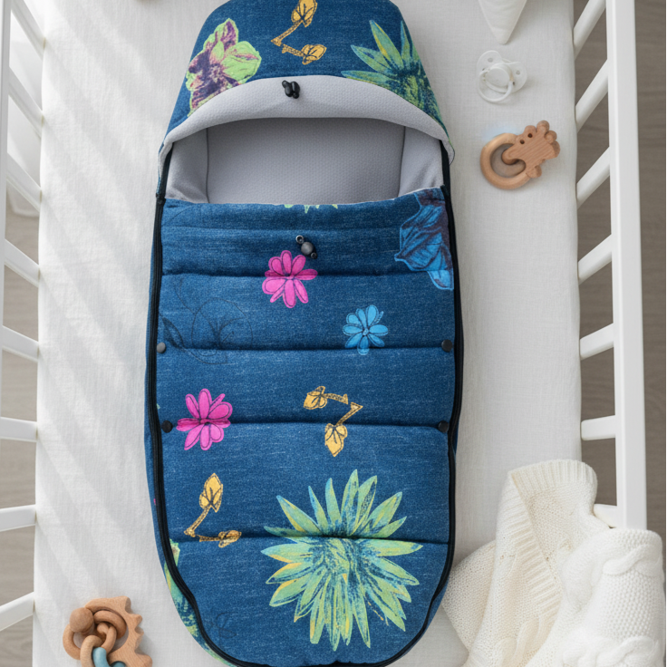 Chancelière Poussette Bébé 4-en-1 – Imperméable, Zip Bidirectionnel, Compatible 99% Poussettes | TrioNest™ mon adorable bebe