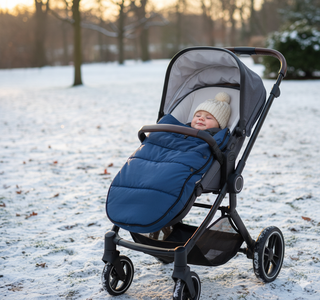 Chancelière Poussette Imperméable – Sac de Couchage Bébé Chaud, Universel Toutes Saisons | TrioNest™ Mon Adorable Bébé