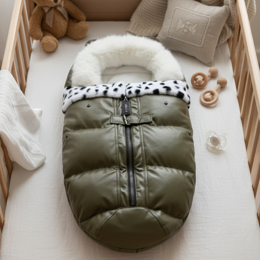 Chancelière Universelle Poussette Bébé 0-3 Ans – Cocon Chaud Hypoallergénique, Installation 30 Sec | TrioNest™ Mon Adorable Bébé