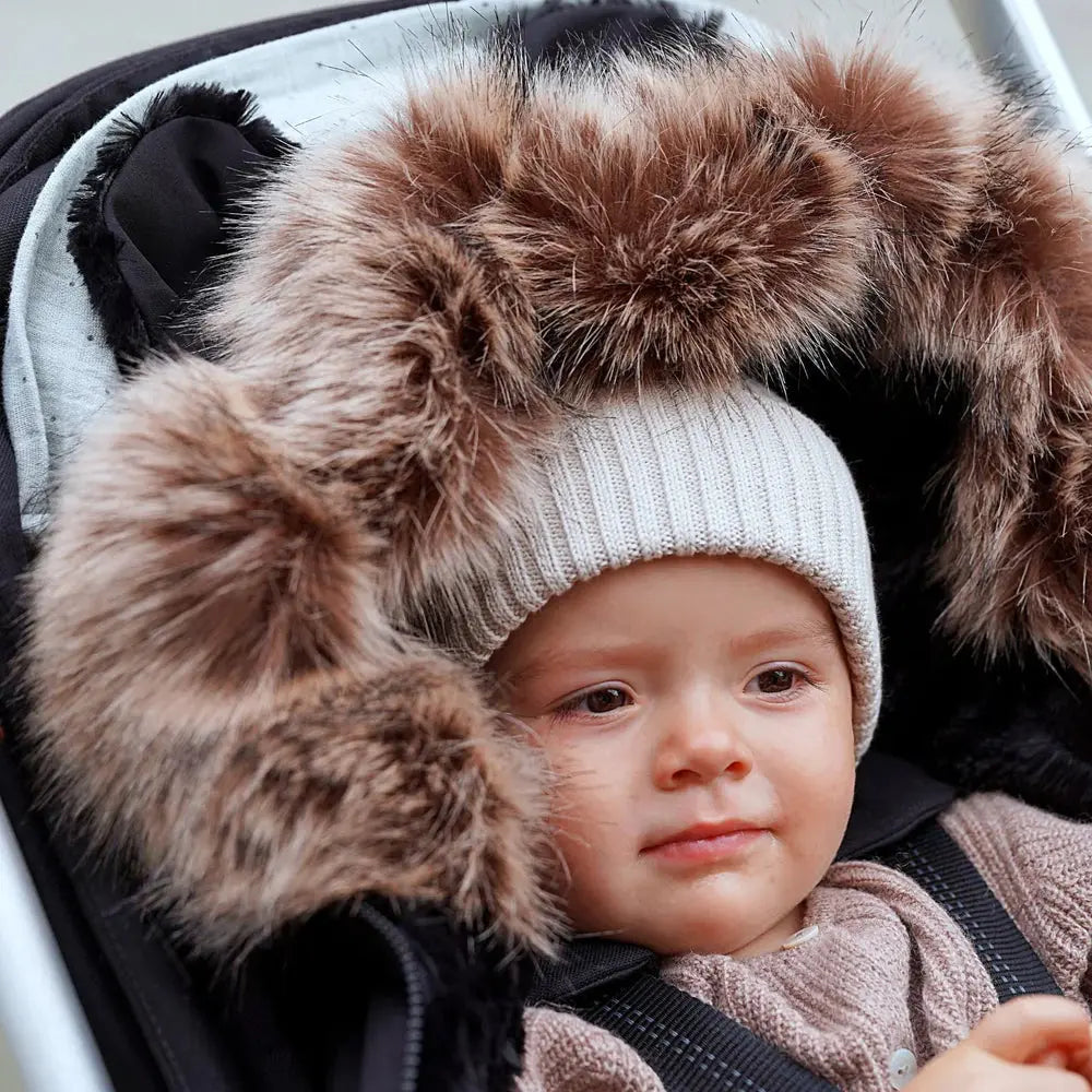 Chancelière Doudoune Bébé 0-3 Ans – Coton & Flanelle, Multi-Usages, Waterproof, Face Amovible | TrioNest™ mon adorable bebe