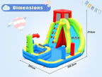Château Gonflable avec Souffleur Enfant 3-10 Ans – Toboggan, Piscine, Basket, 159 kg | TrioNest™ mon adorable bebe
