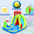 Château Gonflable avec Souffleur Enfant 3-10 Ans – Toboggan, Piscine, Basket, 159 kg | TrioNest™ mon adorable bebe