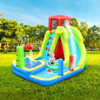 Château Gonflable avec Souffleur Enfant 3-10 Ans – Toboggan, Piscine, Basket, 159 kg | TrioNest™ mon adorable bebe