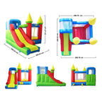 Château Gonflable avec Toboggan Enfant 3-14 Ans – 5 Enfants, Oxford PVC, Filet Sécurité, CE | TrioNest™ Mon Adorable Bébé