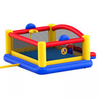 Château Gonflable à Filet Enfant 3-6 Ans – Toboggan, Trampoline, 181 kg, Certifié CE | NetBounce by TrioNest™ Mon Adorable Bébé