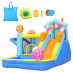 Château Gonflable Enfant 3-6 Ans – Toboggan, Bassin de Balles, PVC Coutures Doubles, Kit Réparation | FunCastle by TrioNest™ Mon Adorable Bébé