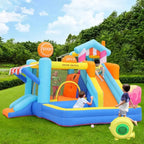 Château Gonflable Enfant 3-6 Ans – Toboggan, Bassin de Balles, PVC Coutures Doubles, Kit Réparation | FunCastle by TrioNest™ Mon Adorable Bébé