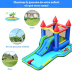 Château Gonflable Multi-Jeux 3-8 Ans – 30 Balles, Basketball, Aquatique, Oxford 840D, ASTM | JoyWorld by TrioNest™ Mon Adorable Bébé