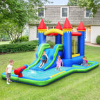 Château Gonflable Multi-Jeux 3-8 Ans – 30 Balles, Basketball, Aquatique, Oxford 840D, ASTM | JoyWorld by TrioNest™ Mon Adorable Bébé