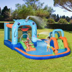 Château Gonflable Aquatique 4-en-1 – Piscine, Toboggan, Trampoline, Mur Escalade, EN71 | AquaBounce by TrioNest™ Mon Adorable Bébé
