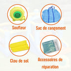 Château Gonflable Multifonctionnel Enfant 3-12 Ans – PVC Renforcé, Pompe Incluse, CE & EN71 | TrioNest™ Mon Adorable Bébé