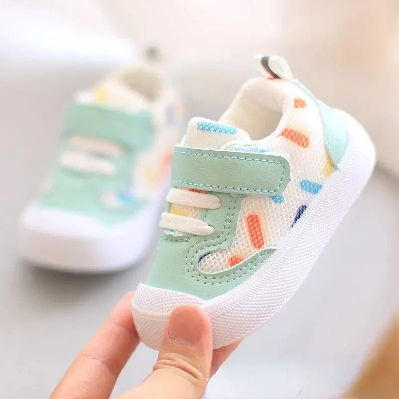 Chaussure Bébé Velcro FitNest – Mesh Respirant, Semelle Caoutchouc, 0-2 Ans | TrioNest™ Mon Adorable Bébé