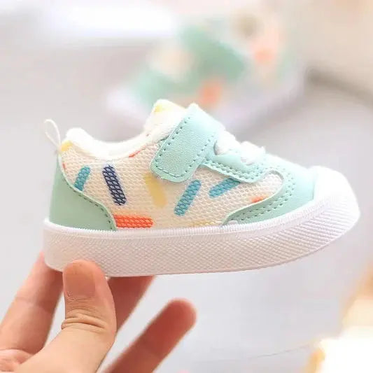 Chaussure Bébé Velcro FitNest – Mesh Respirant, Semelle Caoutchouc, 0-2 Ans | TrioNest™ Mon Adorable Bébé