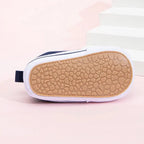 Chaussure Bébé Premier Pas en Toile 0-18 Mois – Canvas Respirant, Semelle Antidérapante, Lacets | CanvasStep by TrioNest™ Mon Adorable Bébé