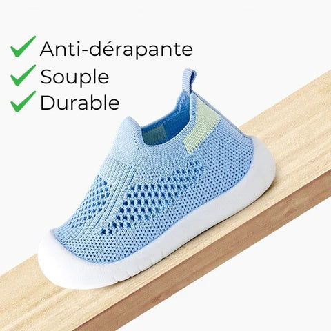 Chaussures Bébé Maille Respirante – Premiers Pas, Antidérapante, Protection Orteils, Lavable 30° | BreezStep by TrioNest™ mon adorable bebe