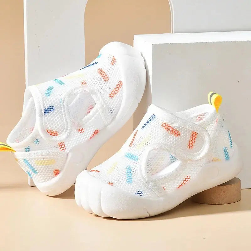 Chaussures Bébé Maille Respirante 6-48 Mois – Scratch, Antidérapantes, Anti-Chocs, Lavable | MeshStep by TrioNest™ Mon Adorable Bébé