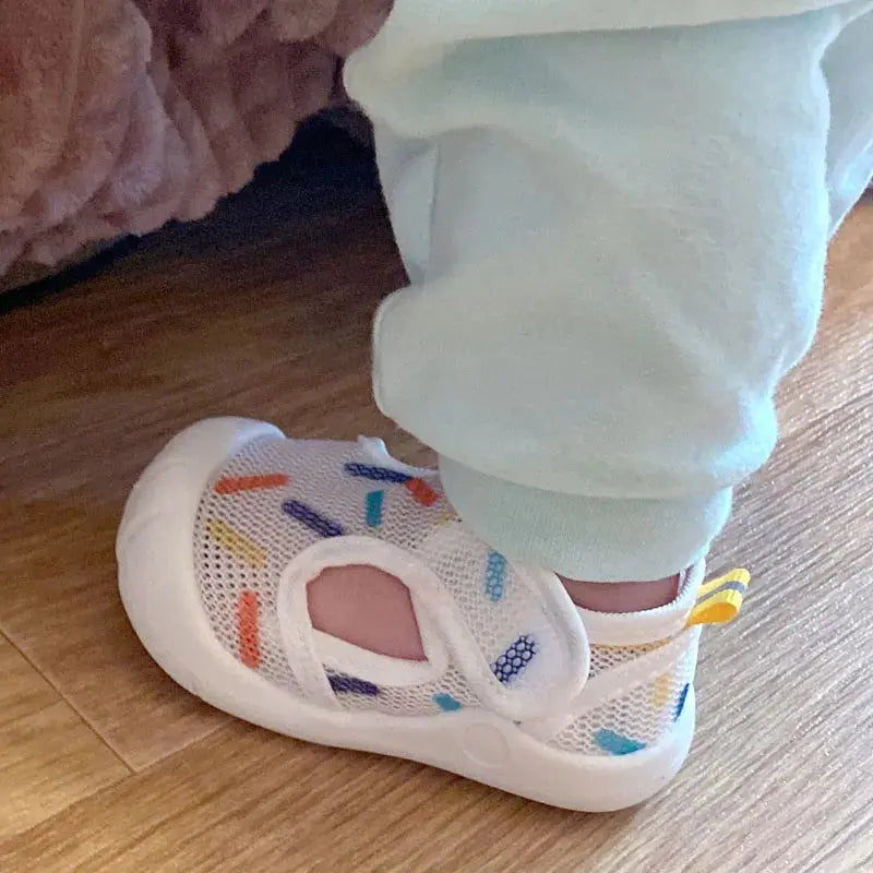 Chaussures Bébé Maille Respirante 6-48 Mois – Scratch, Antidérapantes, Anti-Chocs, Lavable | MeshStep by TrioNest™ Mon Adorable Bébé