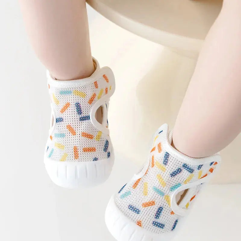 Chaussures Bébé Maille Respirante 6-48 Mois – Scratch, Antidérapantes, Anti-Chocs, Lavable | MeshStep by TrioNest™ Mon Adorable Bébé