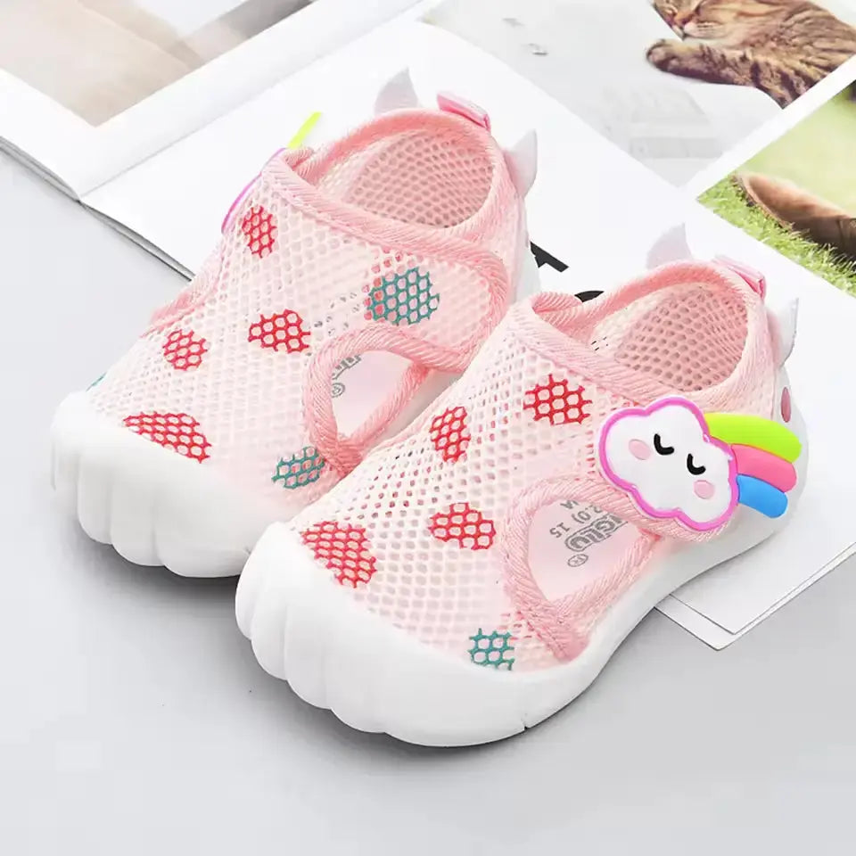 Chaussures Bébé Maille Respirante 6-48 Mois – Scratch, Antidérapantes, Anti-Chocs, Lavable | MeshStep by TrioNest™ Mon Adorable Bébé