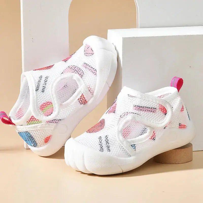 Chaussures Bébé Maille Respirante 6-48 Mois – Scratch, Antidérapantes, Anti-Chocs, Lavable | MeshStep by TrioNest™ Mon Adorable Bébé