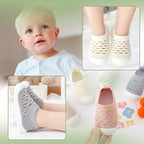 Chaussures Respirantes Bébé 0-36 Mois – Maille Extensible, Semelle Antidérapante, Premiers Pas | TinyStep by TrioNest™