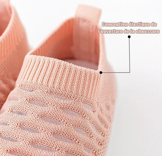 Chaussures Respirantes Bébé 0-36 Mois – Maille Extensible, Semelle Antidérapante, Premiers Pas | TinyStep by TrioNest™